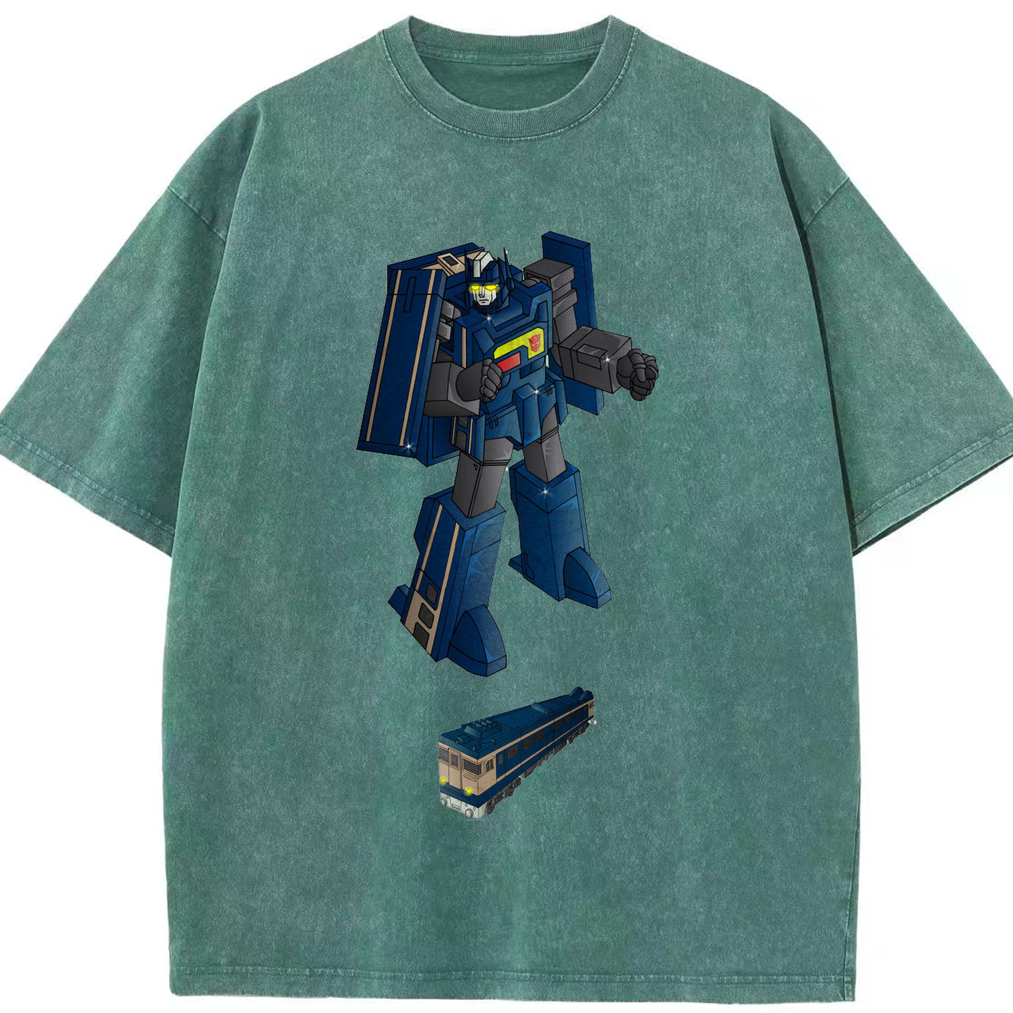（画像用）  綿100% ヴィンテージ風 半袖Tシャツ（フロントプリント）